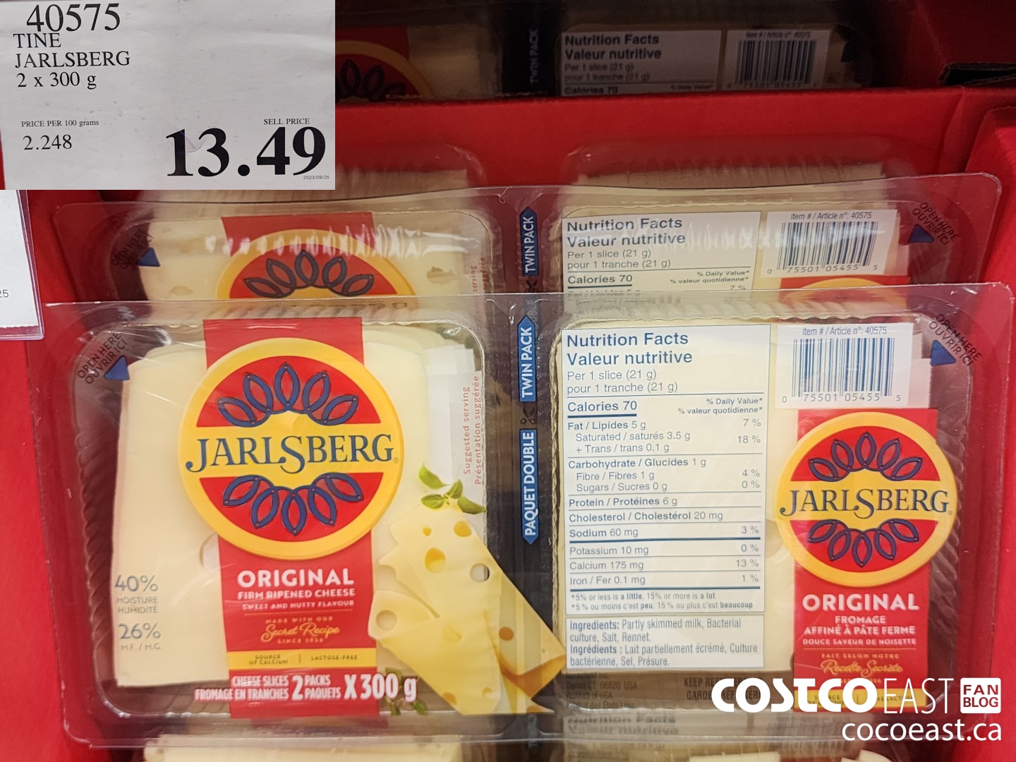 40575 TINE JARLSBERG 2 X 300 G $13.49