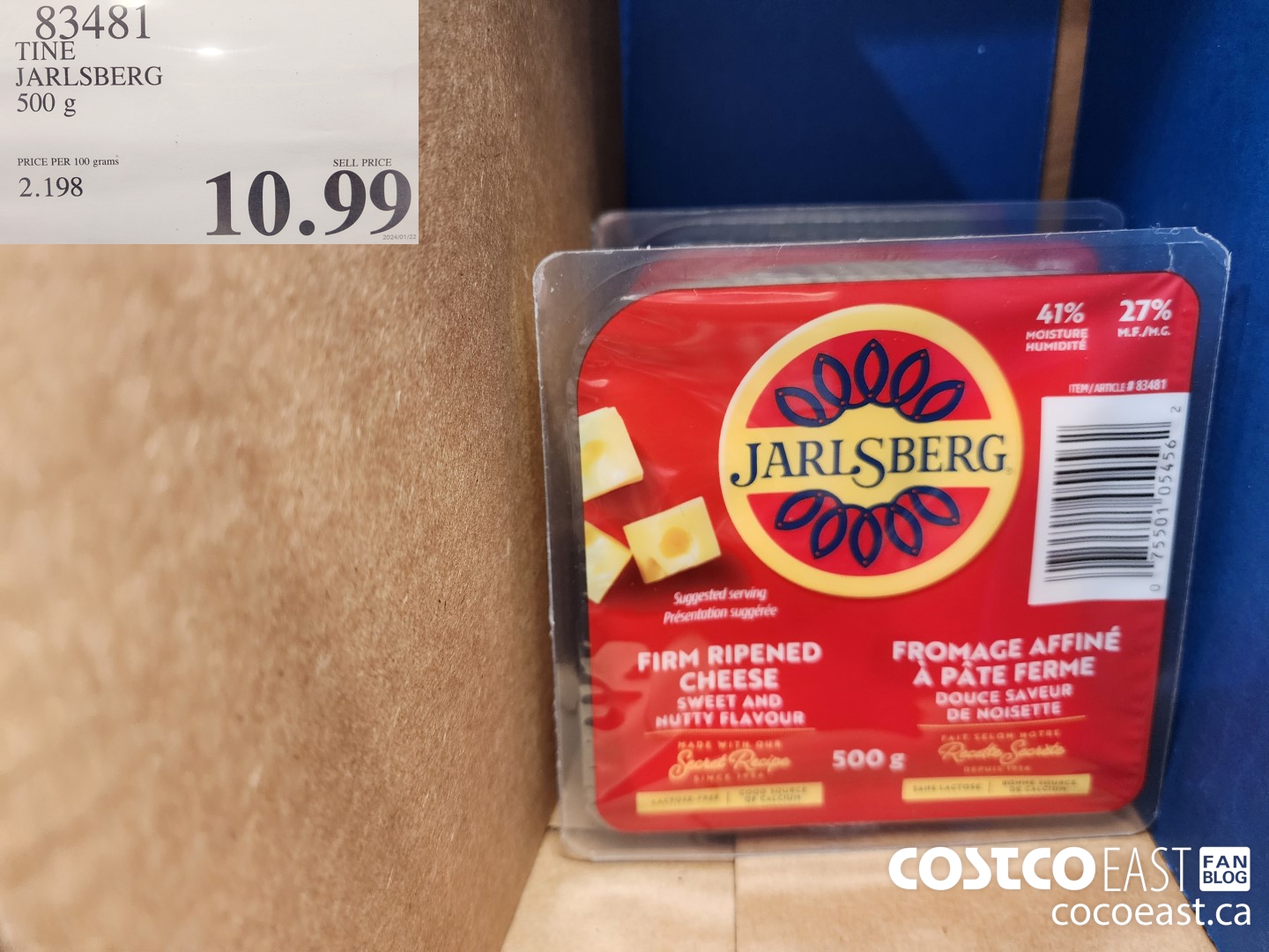 83481 TINE JARLSBERG 500G $10.99