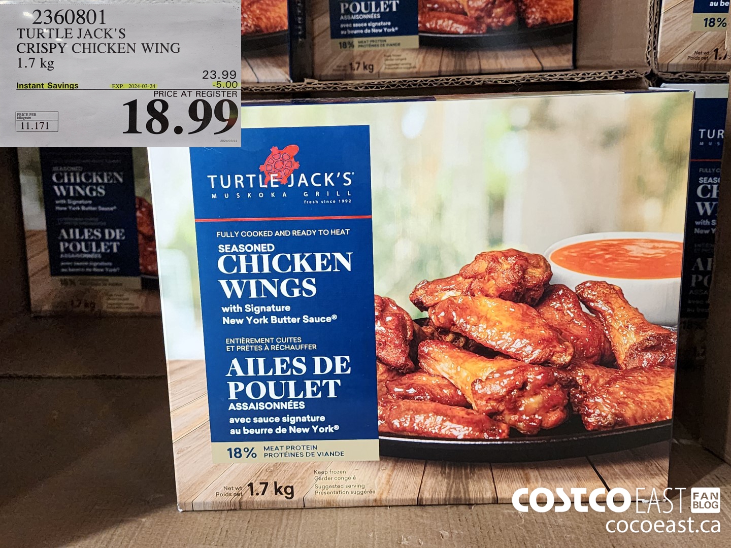 2360801 TURTLE JACK'S CRISPY CHICKEN WING 1.7 kg ($5.00 INSTANT SAVINGS EXPIRES ON 2024-03-24) $18.99