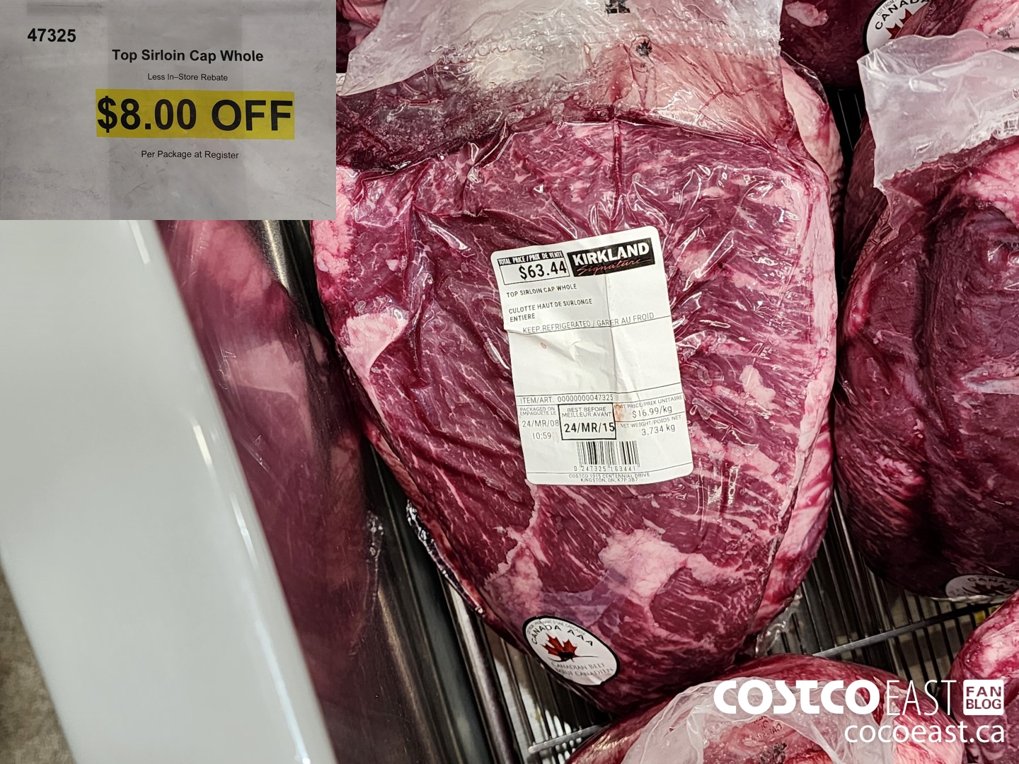 47325 Top Sirloin Cap Whole ($8.00 INSTANT SAVINGS)
