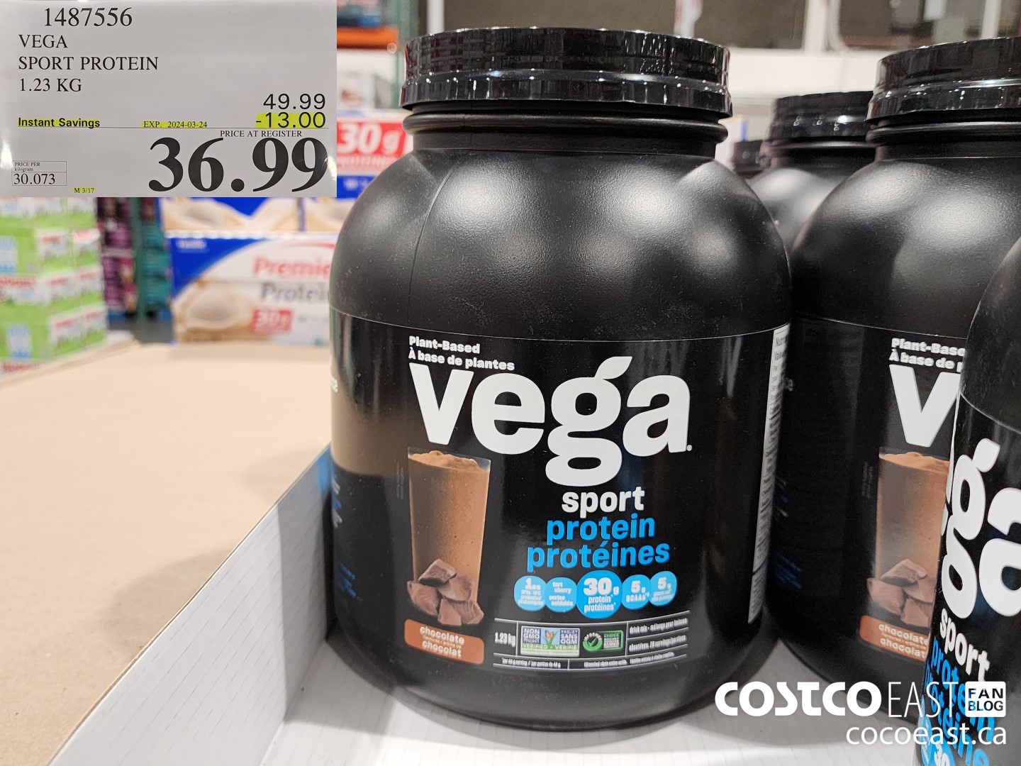 1487556 VEGA SPORT PROTEIN 1.23 KG ($13.00 INSTANT SAVINGS EXPIRES ON 2024-03-24) $36.99