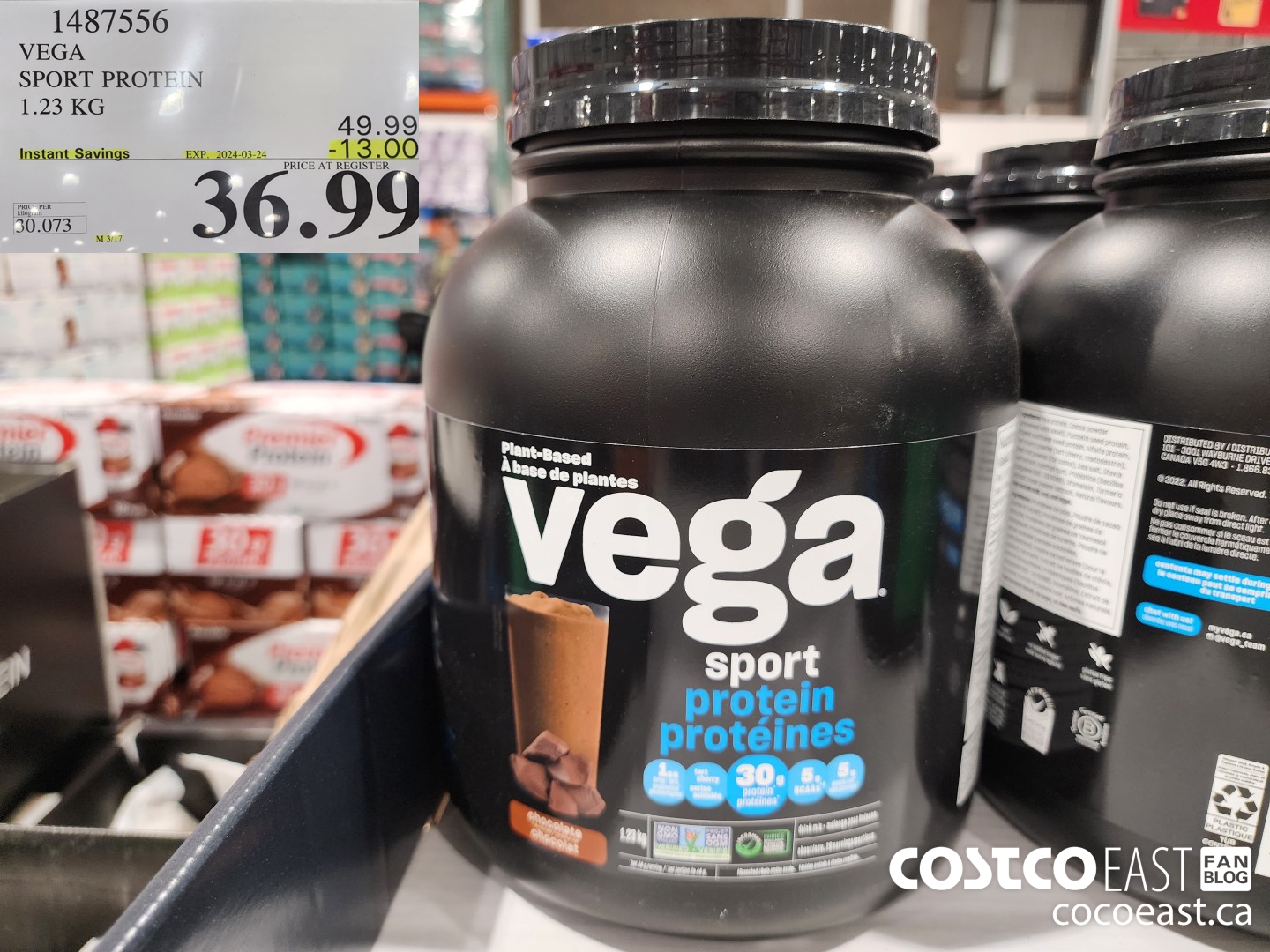1487556 VEGA SPORT PROTEIN 1.23 KG ($13.00 INSTANT SAVINGS EXPIRES ON 2024-03-24) $36.99