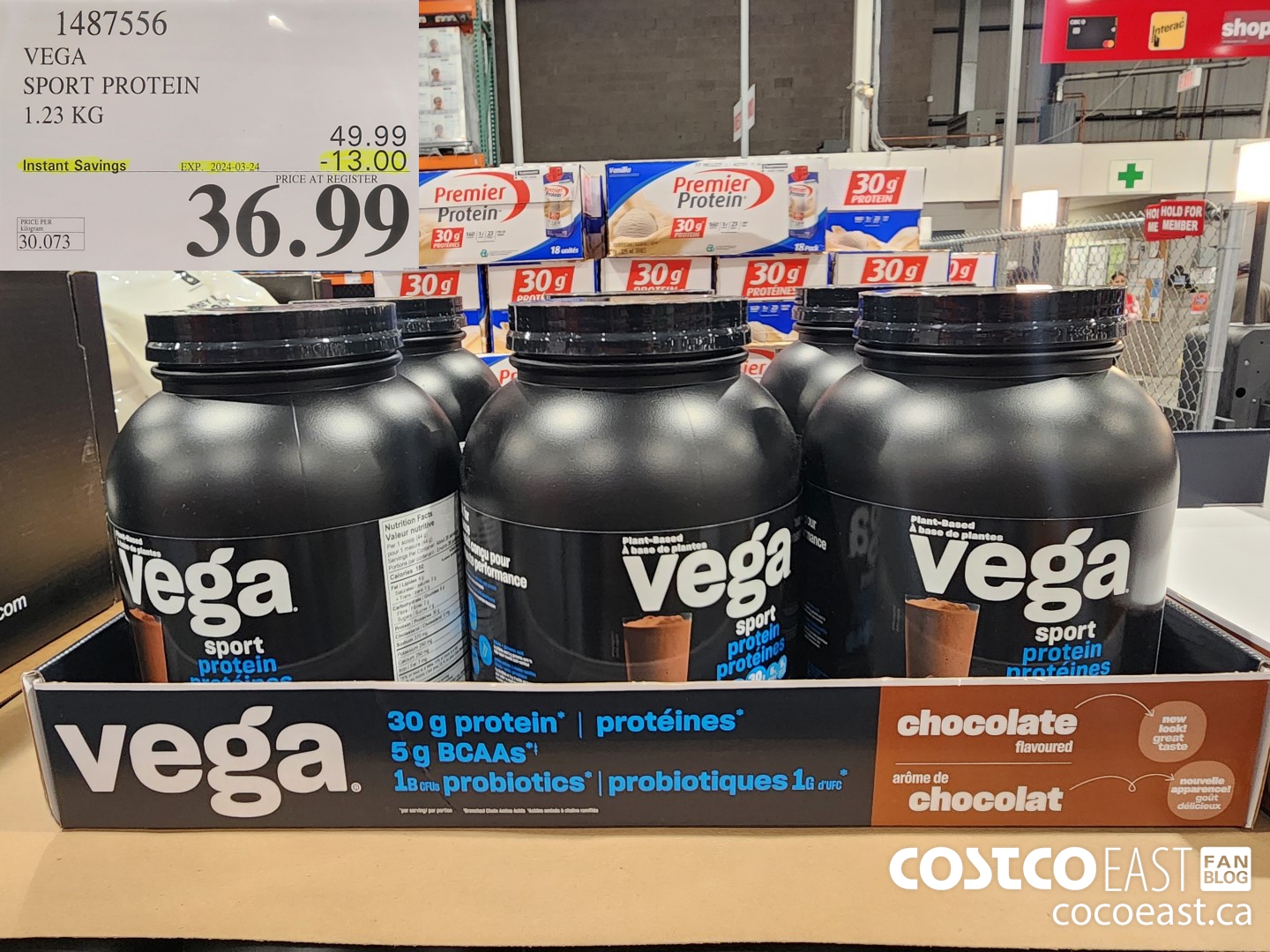 1487556 VEGA SPORT PROTEIN 1.23 KG ($13.00 INSTANT SAVINGS EXPIRES ON 2024-03-24) $36.99