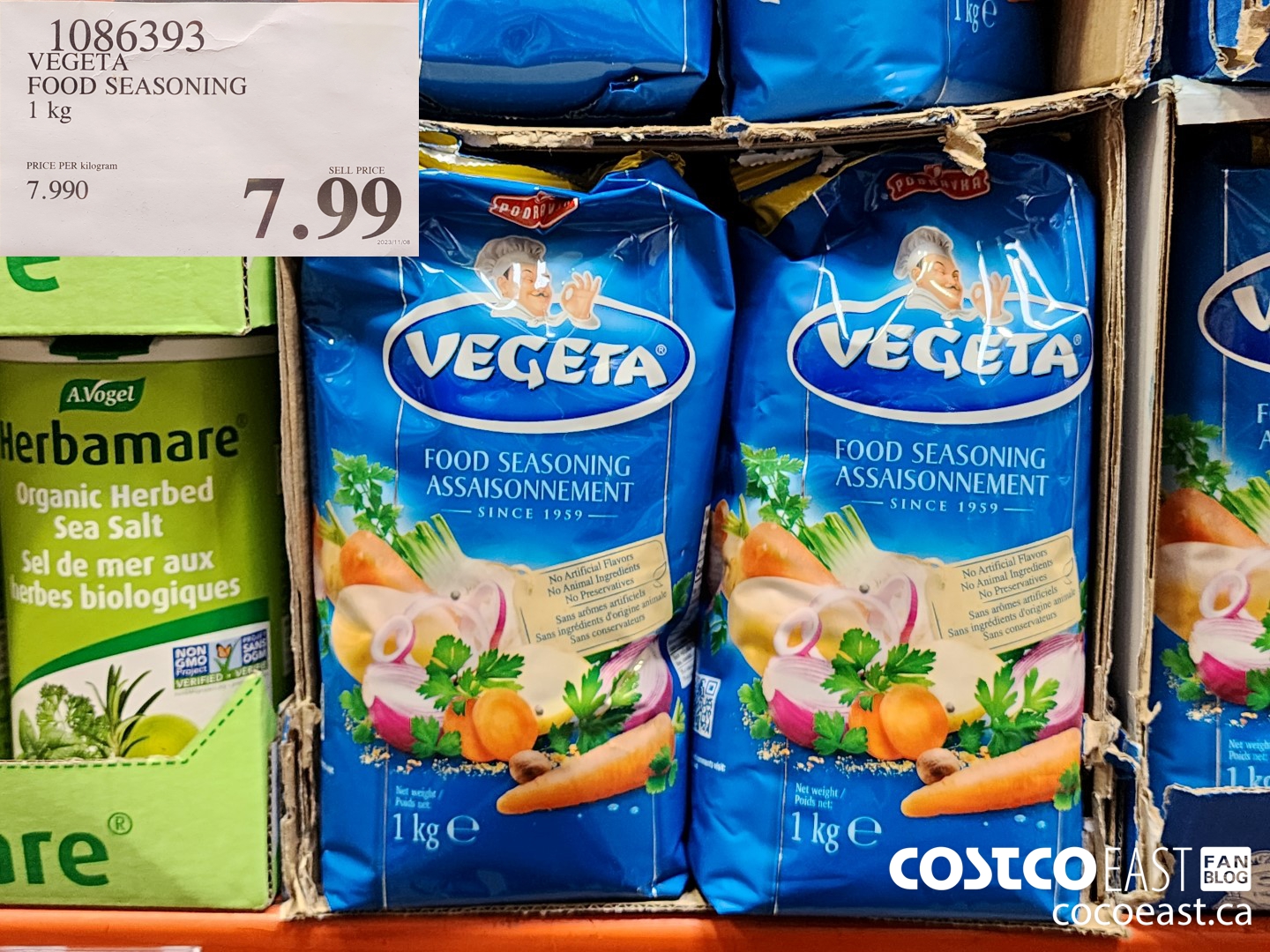 1086393 VEGETA FOOD SEASONING 1 kg $7.99