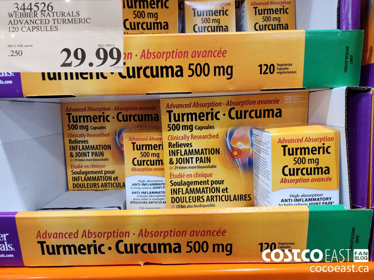 344526 WEBBER NATURALS ADVANCED TURMERIC 120 CAPSULES $29.99