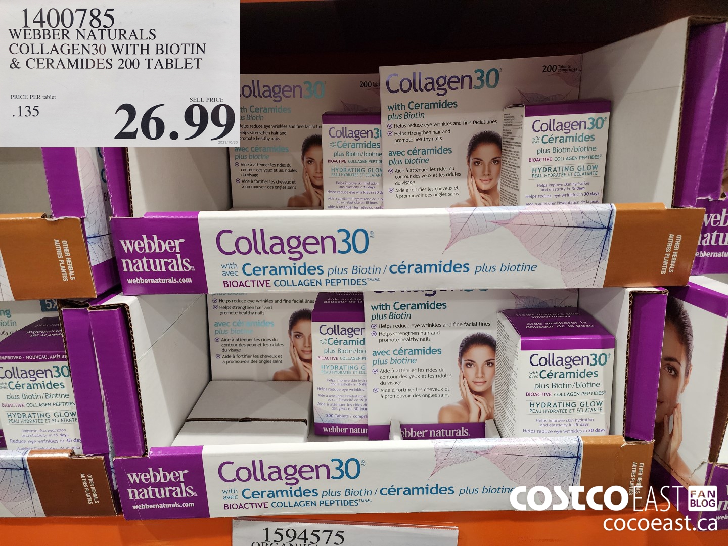 1400785 WEBBER NATURALS COLLAGEN30 WITH BIOTIN & CERAMIDES 200 TABLET $26.99