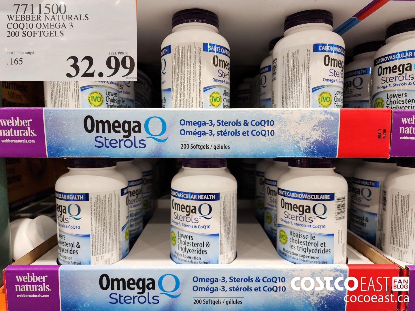 7711500 WEBBER NATURALS COQ10 OMEGA 3 200 SOFTGELS $32.99