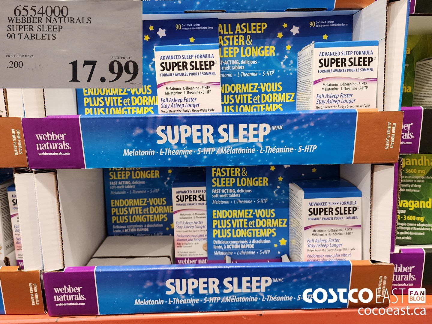 6554000 WEBBER NATURALS SUPER SLEEP 90 TABLETS $17.99