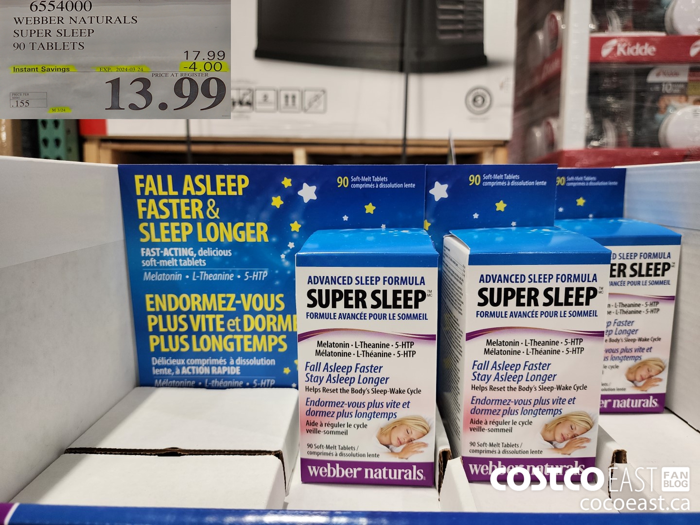 6554000 WEBBER NATURALS SUPER SLEEP 90 TABLETS 2024803-24 ($4.00 INSTANT SAVINGS) $13.99