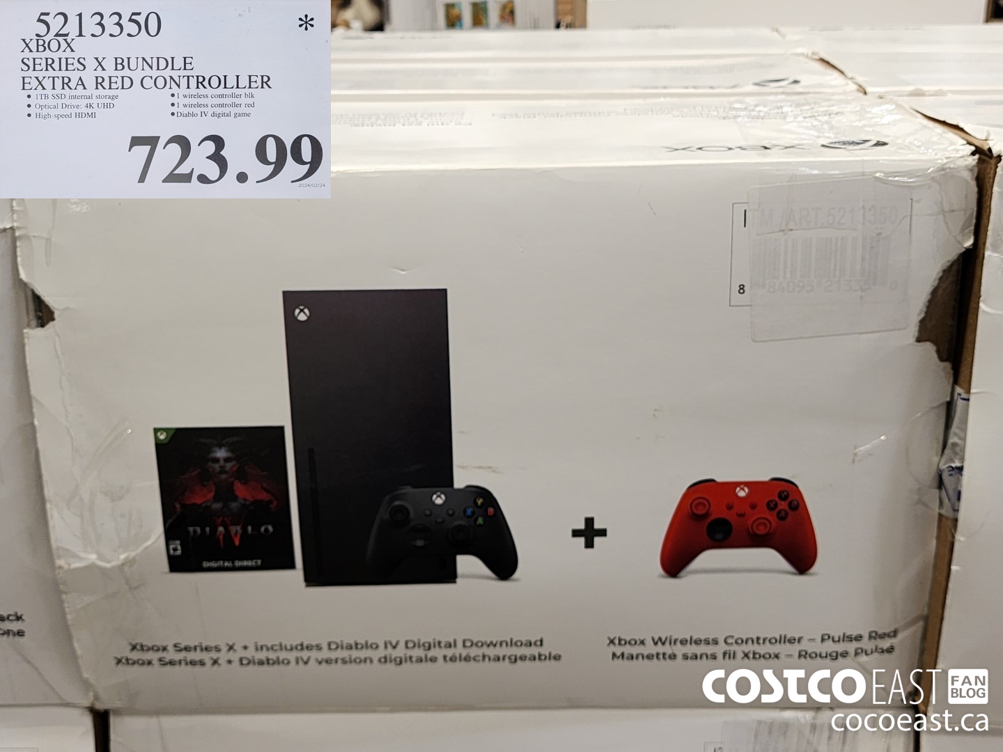 5213350 XBOX SERIES X BUNDLE EXTRA RED CONTROLLER $723.99