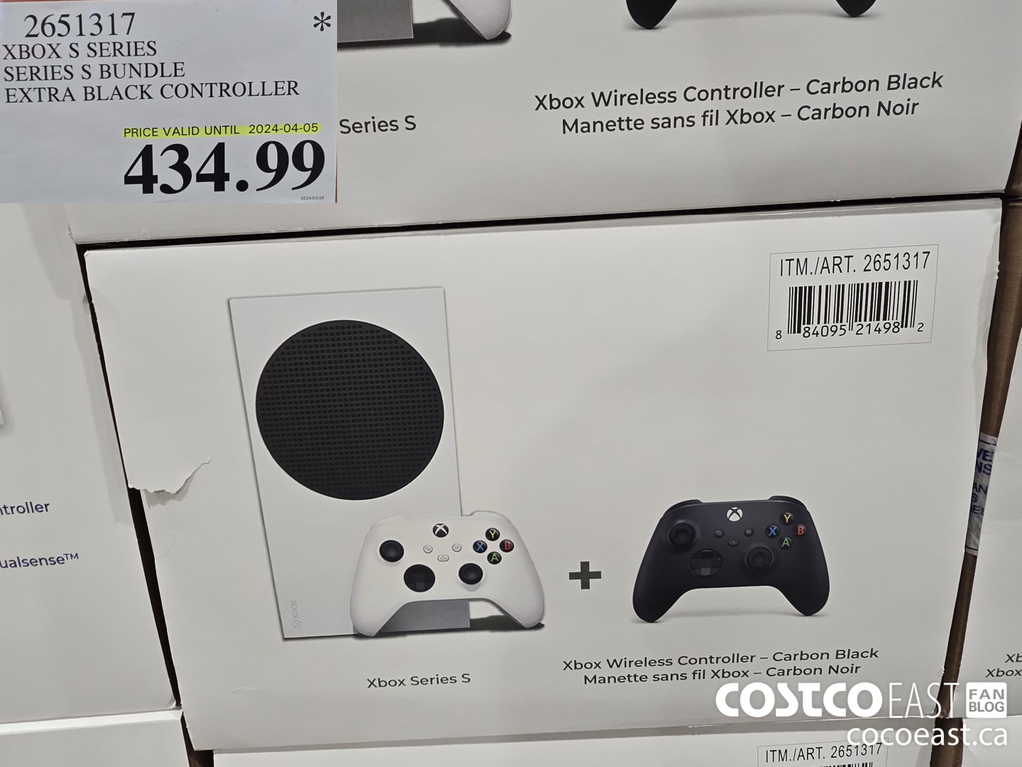 2651317 XBOX S SERIES SERIES S BUNDLE EXTRA BLACK CONTROLLER $434.99