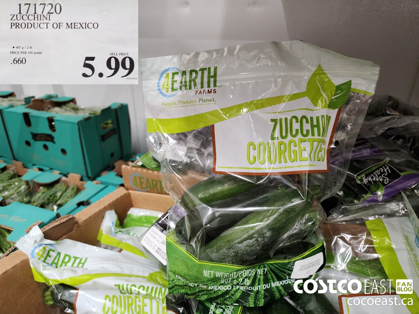 171720 ZUCCHINI PRODUCT OF MEXICO $5.99