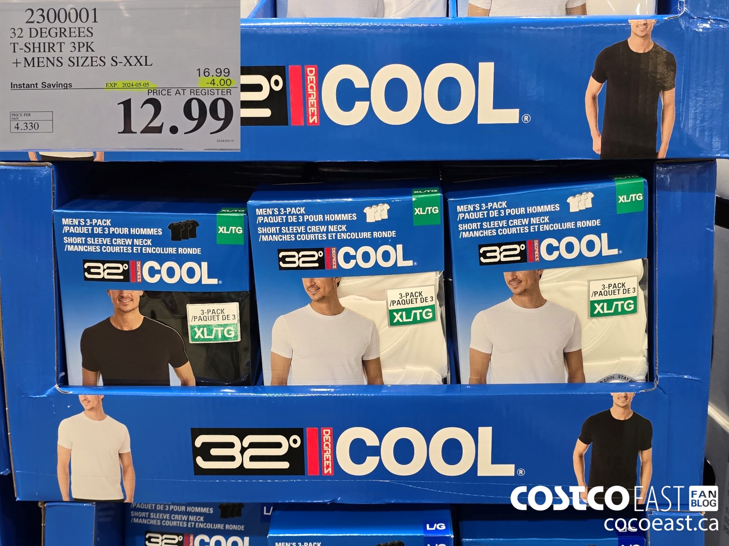 2300001 32 DEGREES T-SHIRT 3PK MENS SIZES S-XXL ($4.00 INSTANT SAVINGS EXPIRES ON 2024-05-05) $12.99