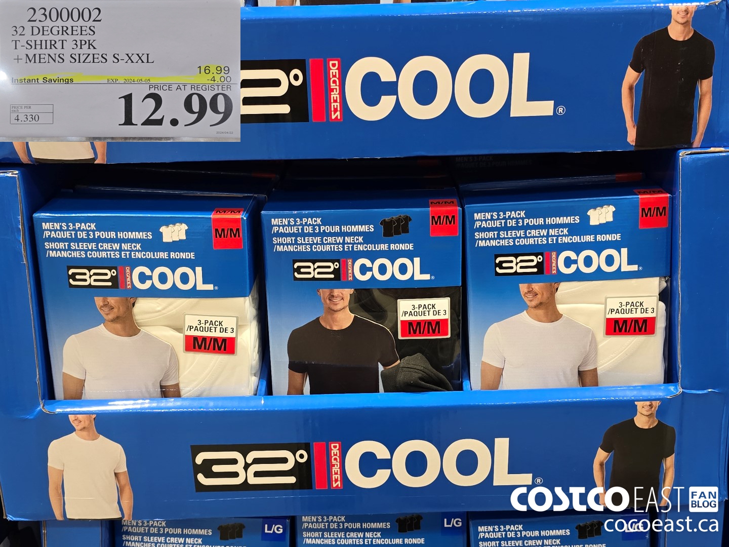 2300002 32 DEGREES T-SHIRT 3PK MENS SIZES S-XXL ($4.00 INSTANT SAVINGS EXPIRES ON 2024-05-05) $12.99