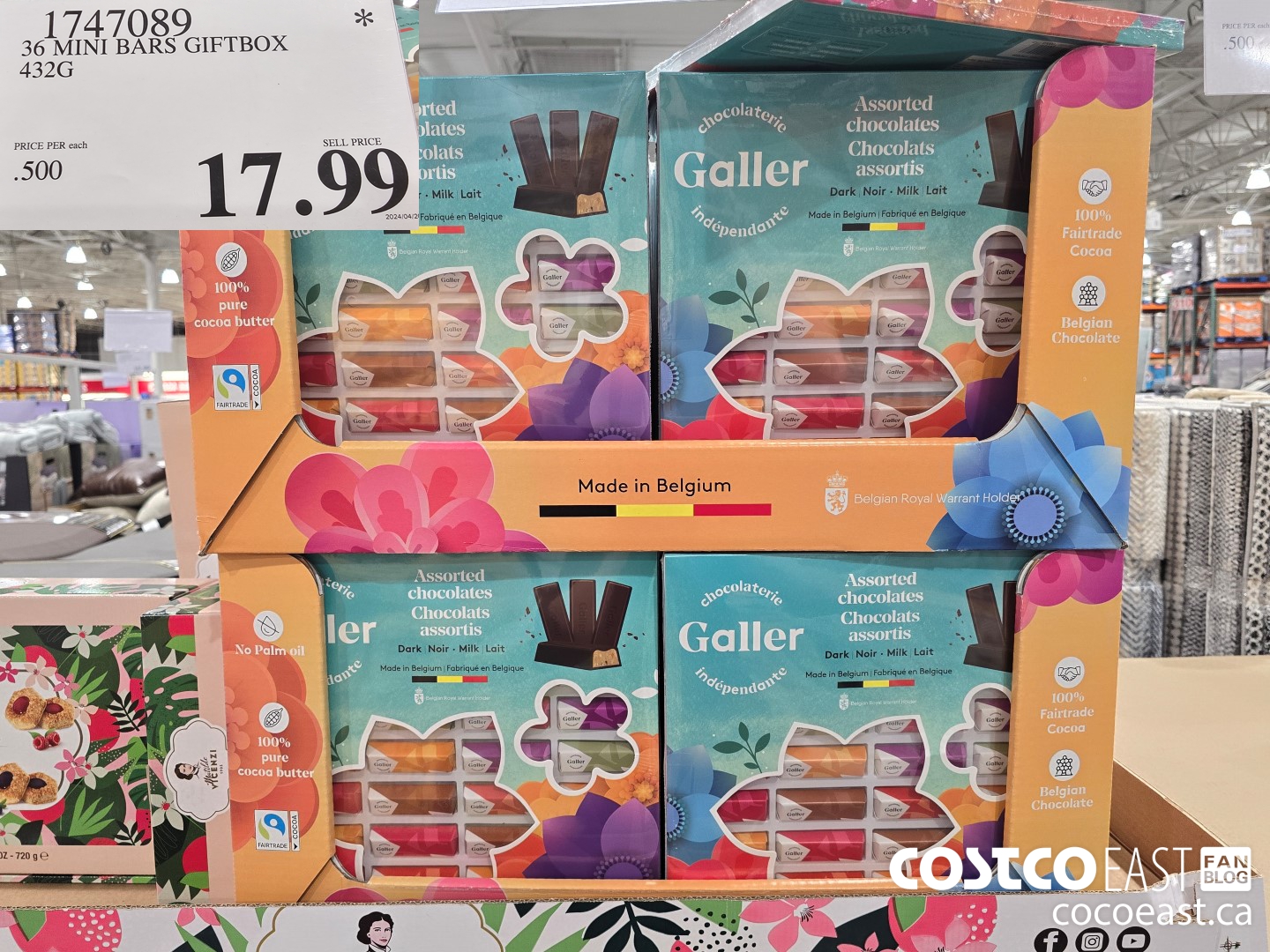 1747089 36 MINI BARS GIFTBOX 432G $17.99