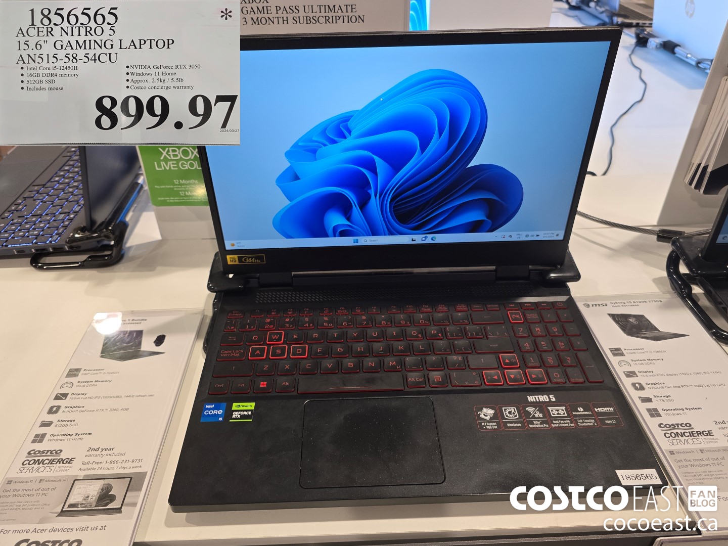 1856565 ACER NITRO 5 15.6