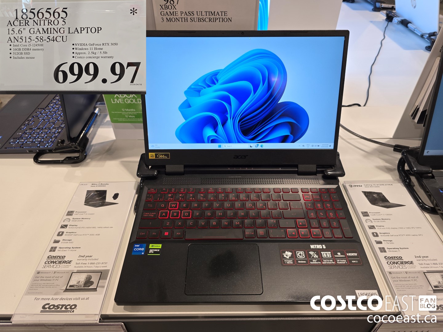 1856565 ACER NITRO 5 15.6