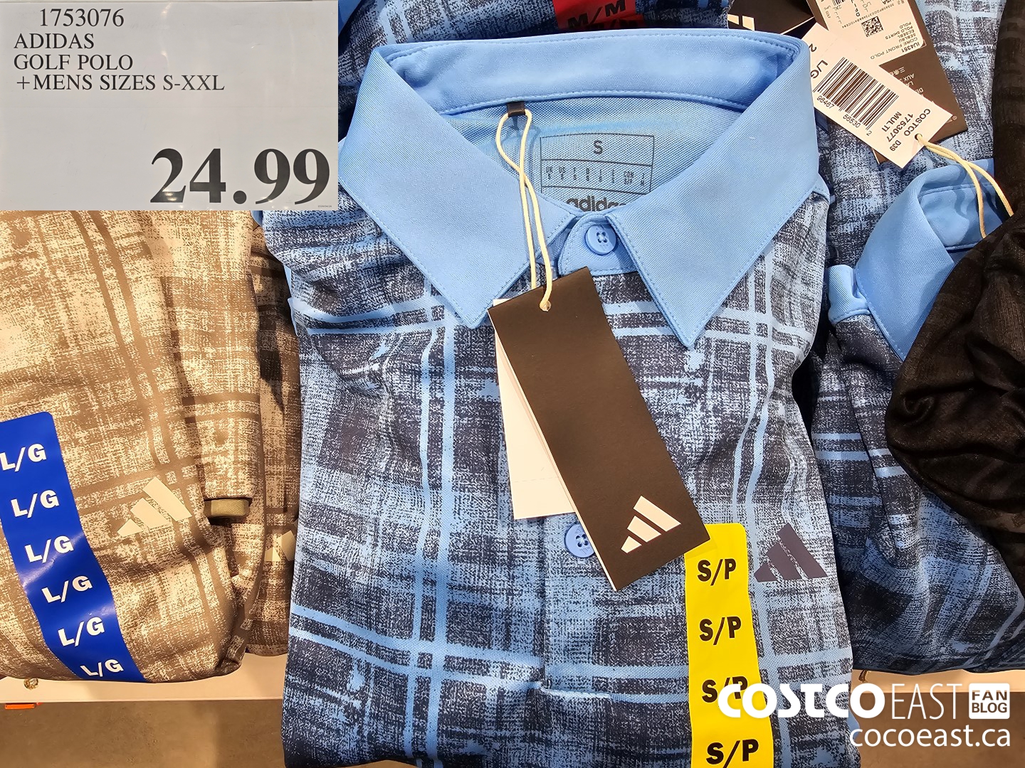 1753076 ADIDAS GOLF POLO +MENS SIZES S-XXL $24.99