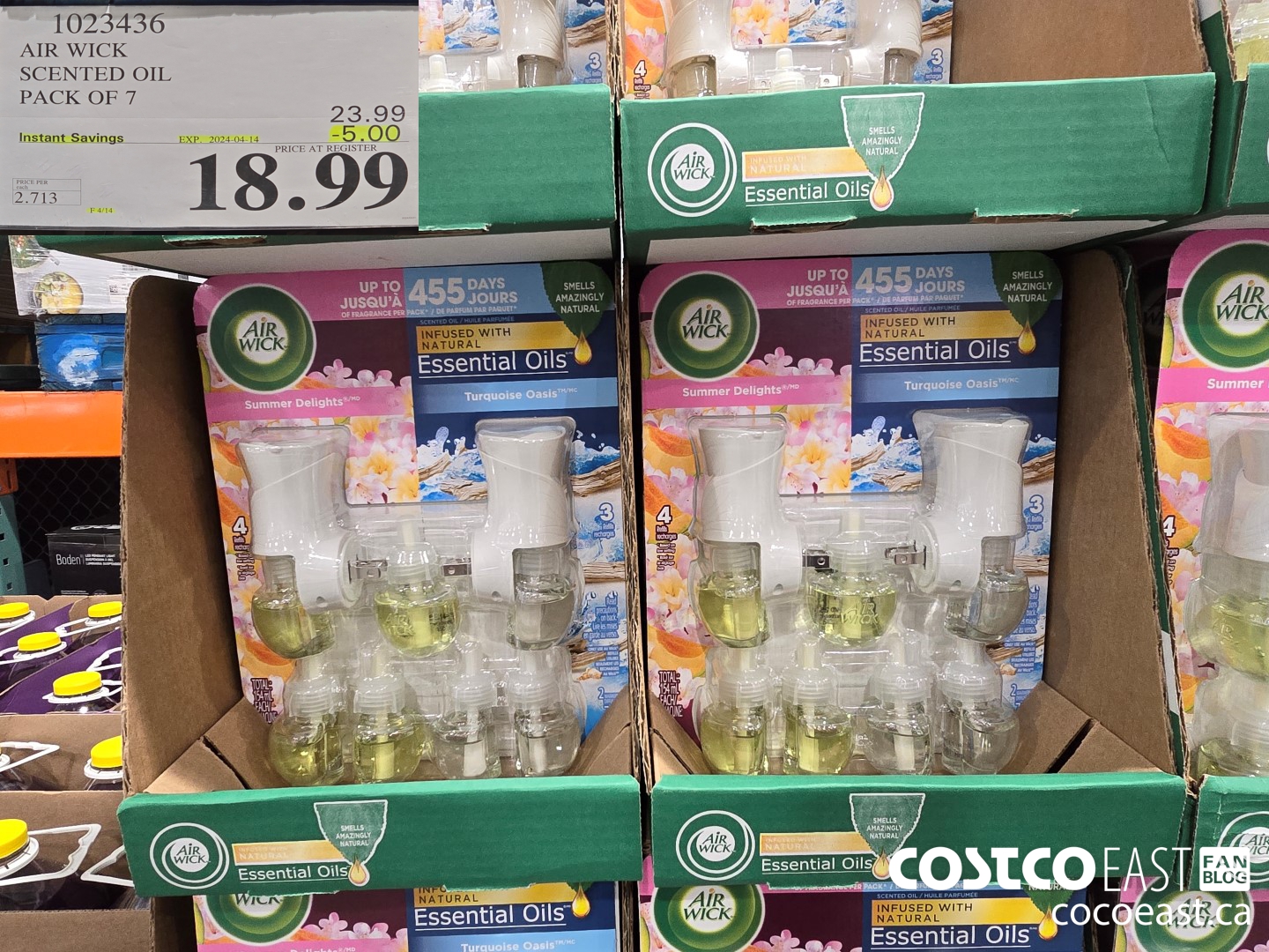 1023436 AIR WICK SCENTED OIL PACK OF 7 ($5.00 INSTANT SAVINGS EXPIRES ON 2024-04-14) $18.99