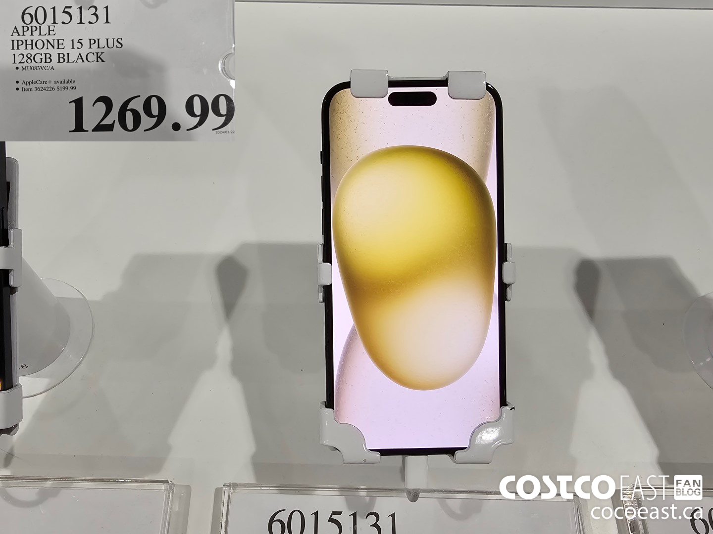 6015131 APPLE IPHONE 15 PLUS 128GB BLACK $1269.99