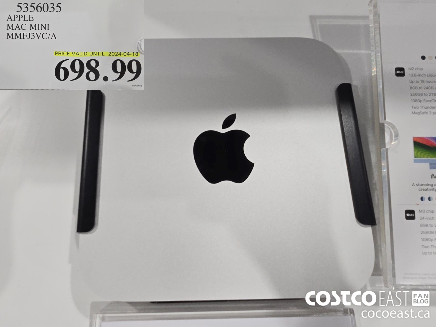 5356035 APPLE MAC MINI MMFJ3VC/A $698.99