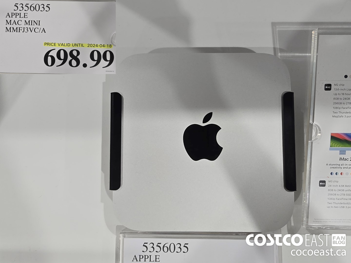 5356035 APPLE MAC MINI MMFJ3VC/A $698.99
