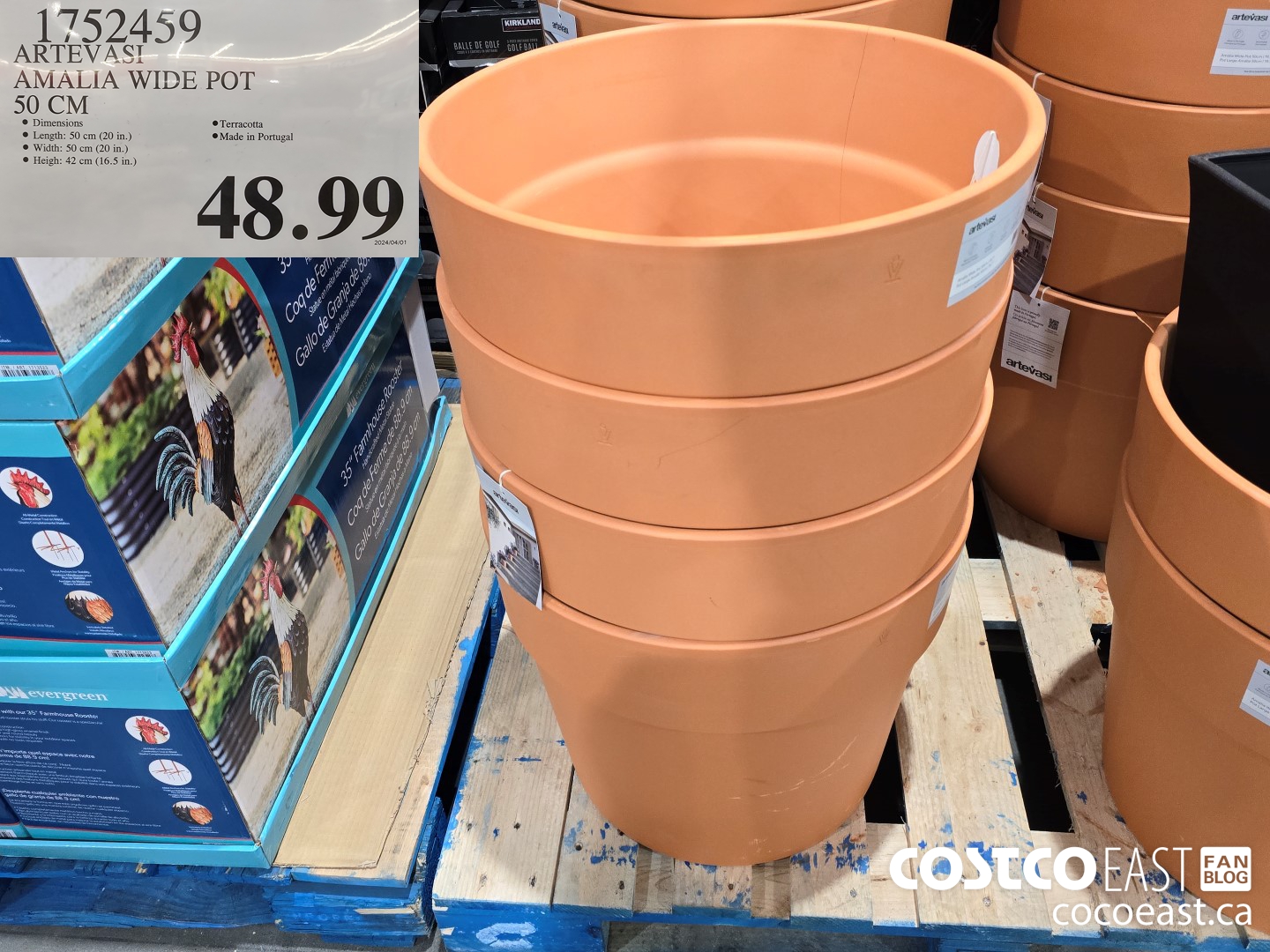 1752459 ARTEVASI AMALIA WIDE POT 50 CM $48.99