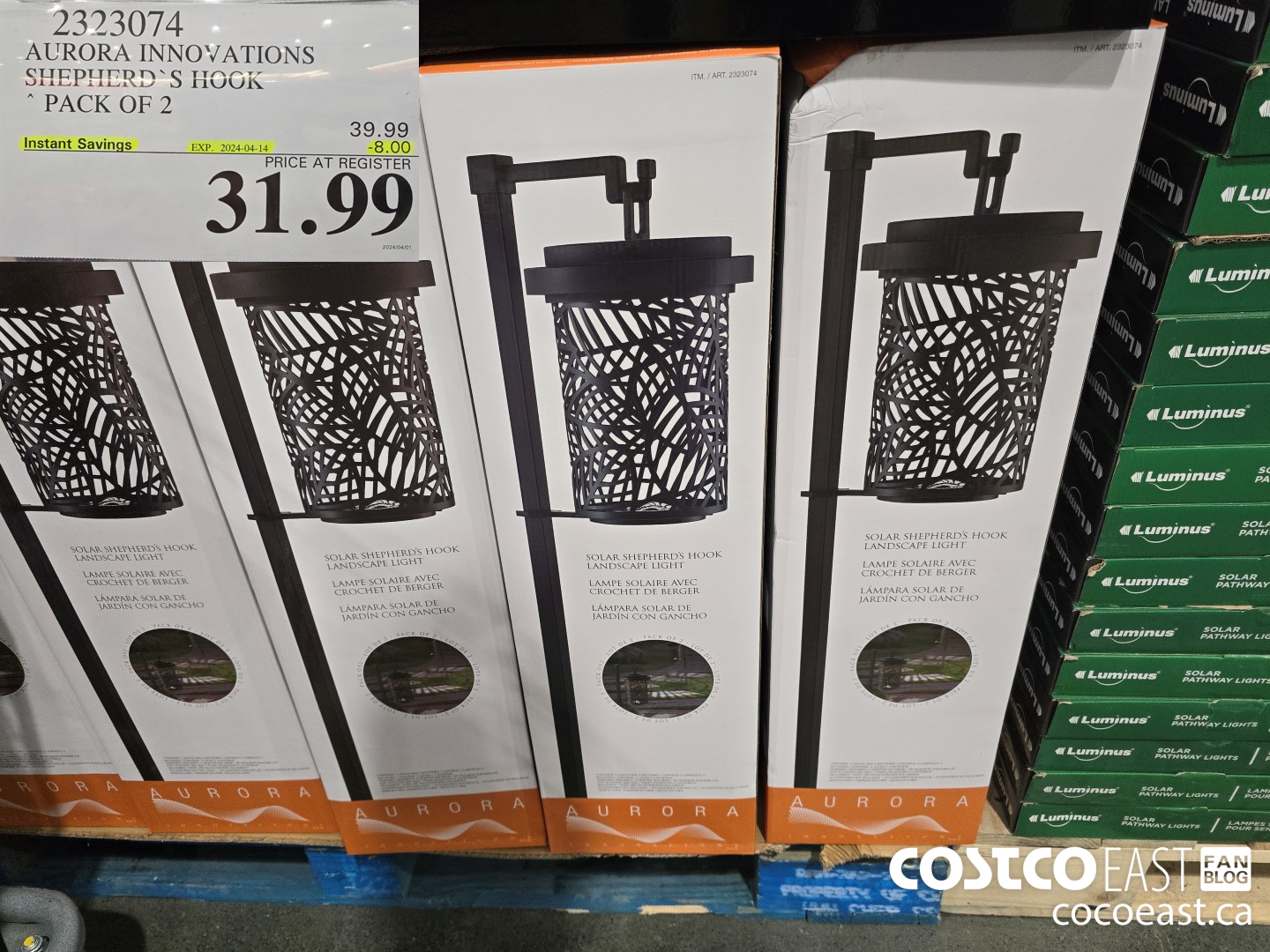 2323074 AURORA INNOVATIONS SHEPHERD'S HOOK ~ PACK OF 2 ($8.00 INSTANT SAVINGS EXPIRES ON 2024-04-14) $31.99