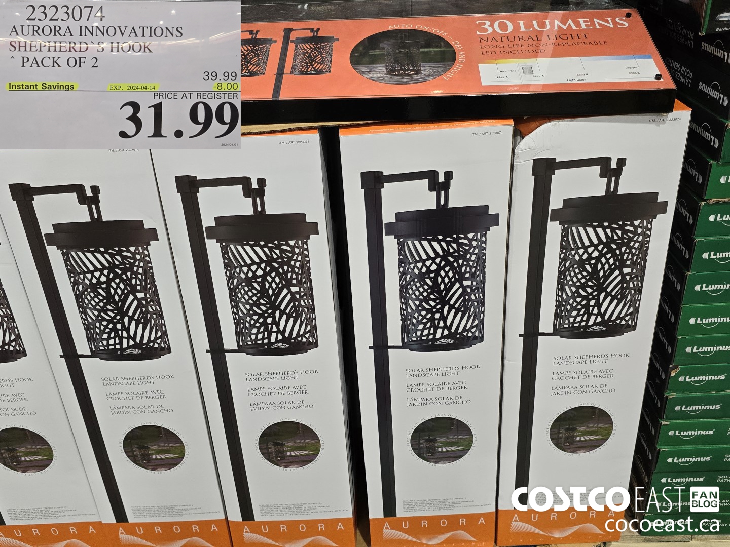 2323074 AURORA INNOVATIONS SHEPHERD'S HOOK ~ PACK OF 2 ($8.00 INSTANT SAVINGS EXPIRES ON 2024-04-14) $31.99