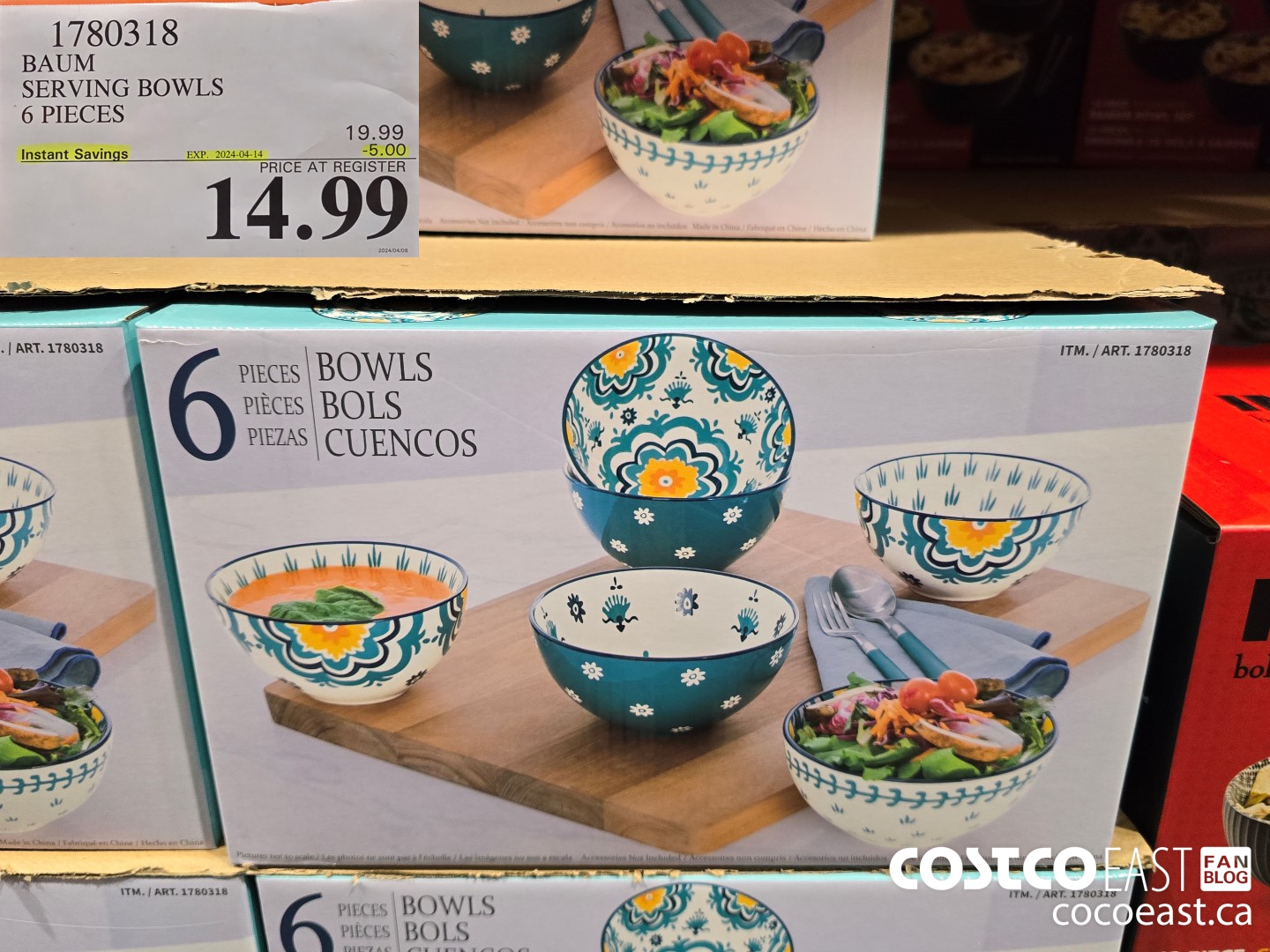 1780318 BAUM SERVING BOWLS 6 PIECES ($5.00 INSTANT SAVINGS EXPIRES ON 2024-04-14) $14.99