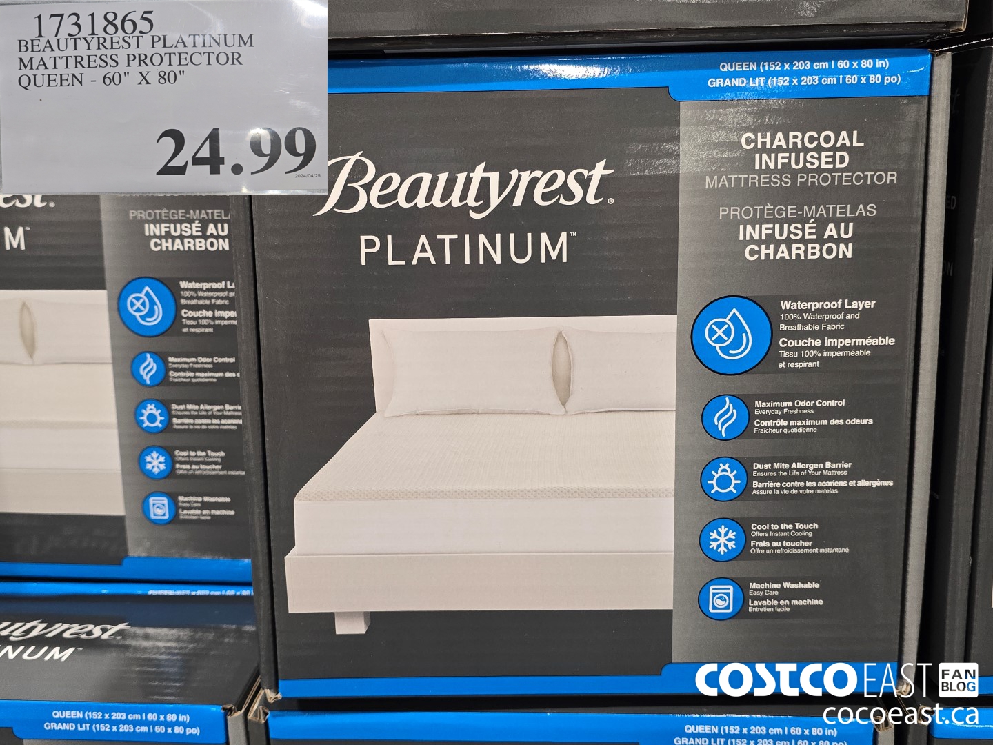 1731865 BEAUTYREST PLATINUM MATTRESS PROTECTOR QUEEN - 60