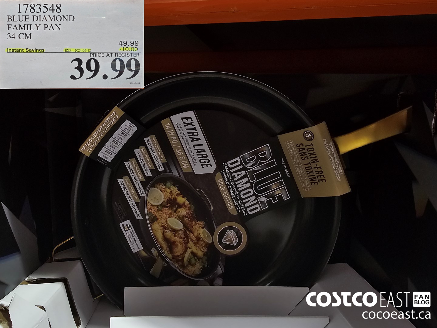 1783548 BLUE DIAMOND FAMILY PAN 34 CM ($10.00 INSTANT SAVINGS EXPIRES ON 2024-05-12) $39.99