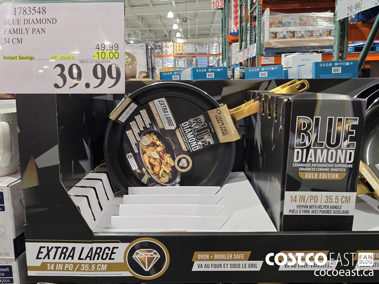 1783548 BLUE DIAMOND FAMILY PAN 34 CM ($10.00 INSTANT SAVINGS EXPIRES ON 2024-05-12) $39.99