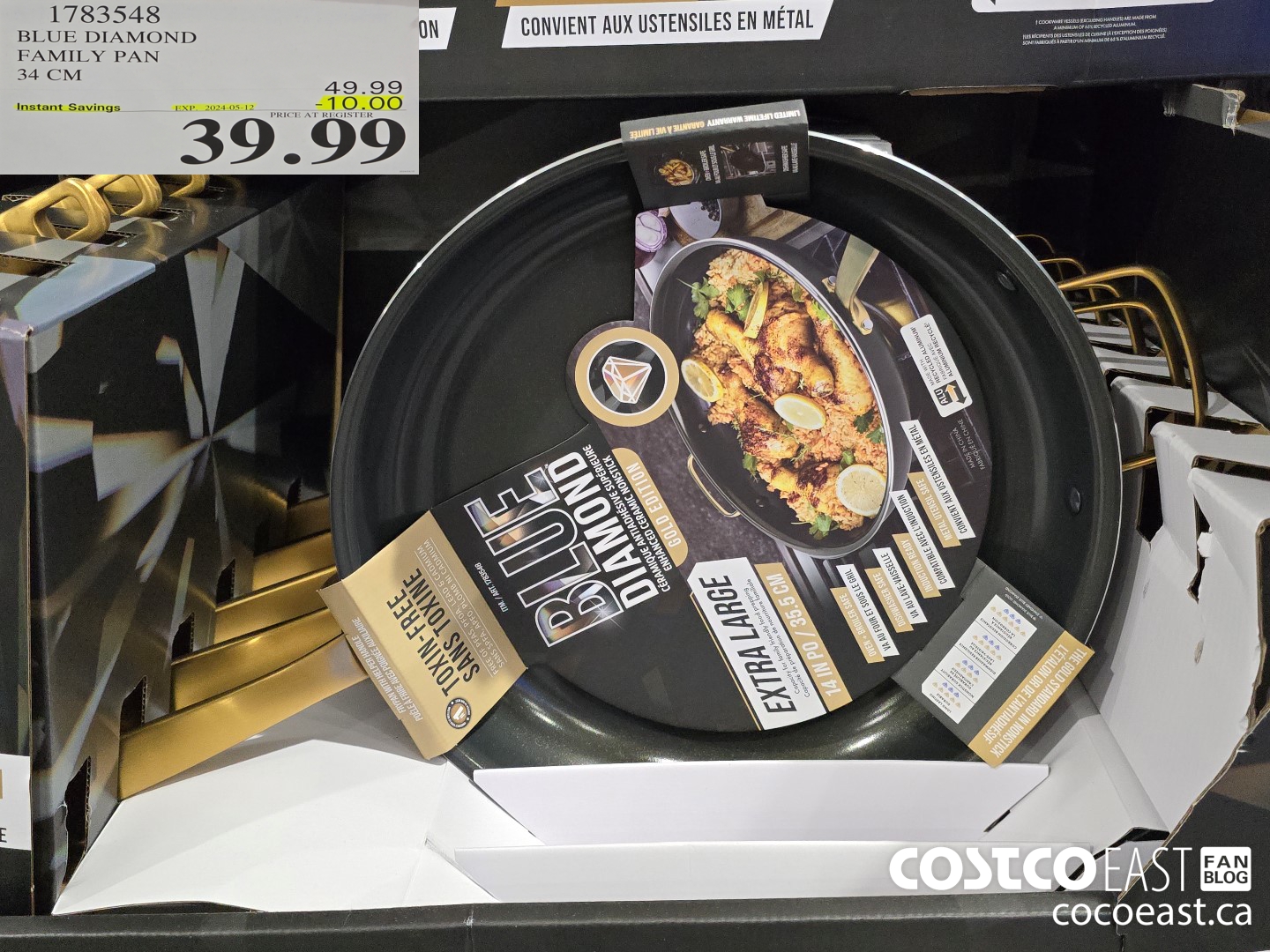 1783548 BLUE DIAMOND FAMILY PAN 34 CM ($10.00 INSTANT SAVINGS EXPIRES ON 2024-05-12) $39.99