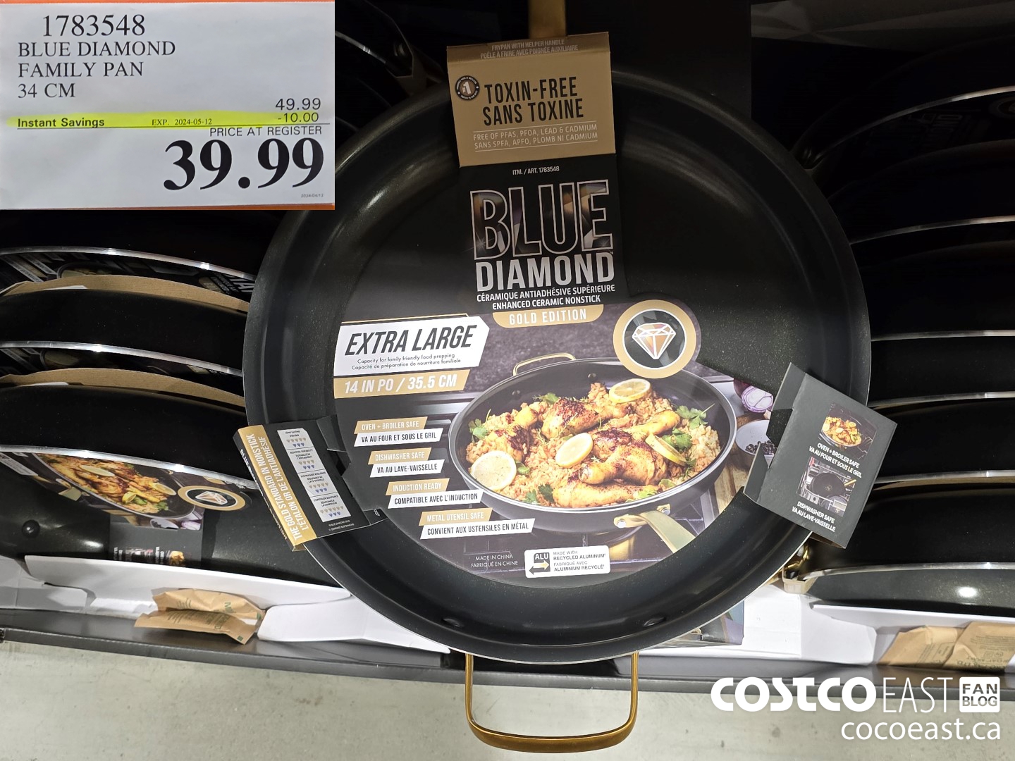 1783548 BLUE DIAMOND FAMILY PAN 34 CM ($10.00 INSTANT SAVINGS EXPIRES ON 2024-05-12) $39.99