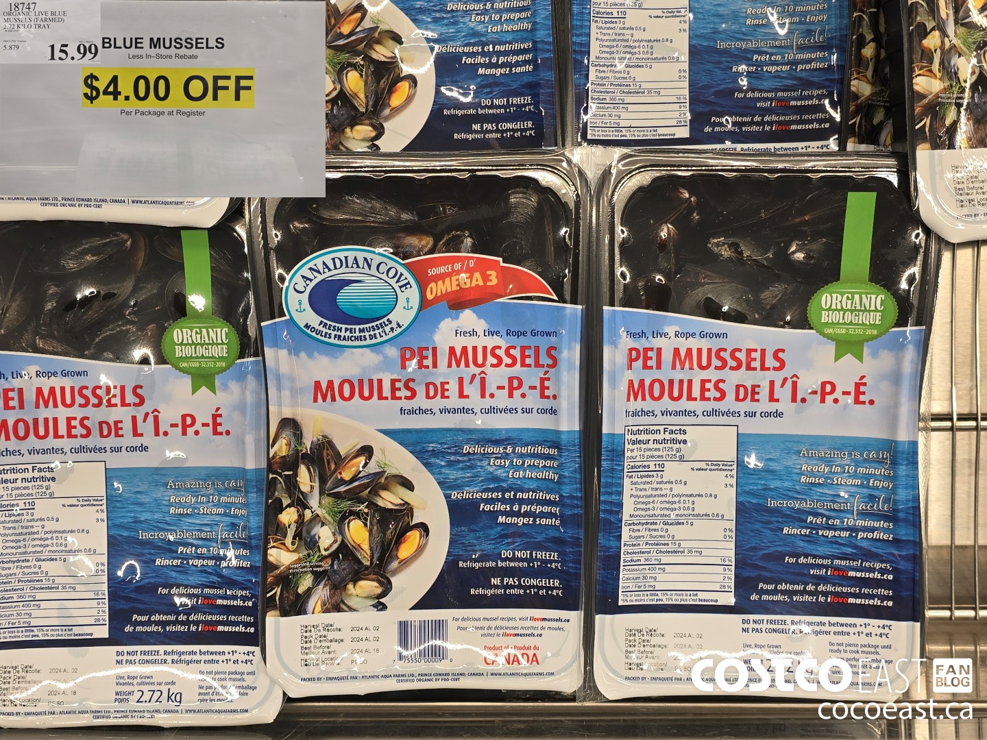 18747 BLUE MUSSELS ($4.00 INSTANT SAVINGS)