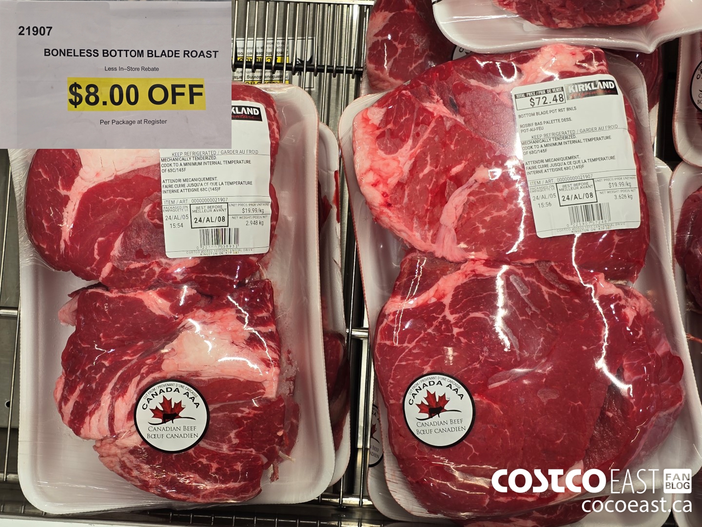 21907 BONELESS BOTTOM BLADE ROAST ($8.00 INSTANT SAVINGS)