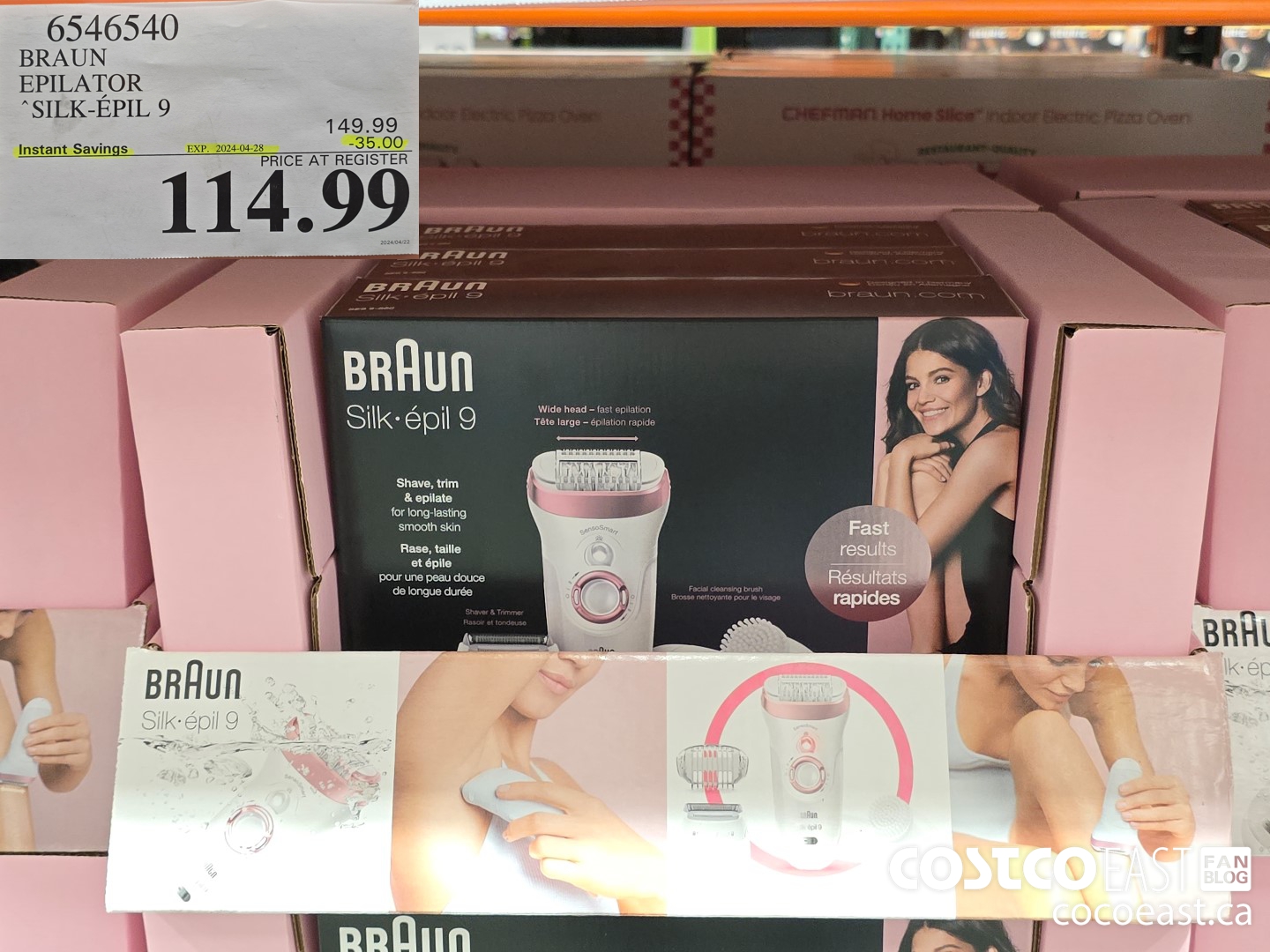 6546540 BRAUN EPILATOR “SILK-EPIL 9 $114.99