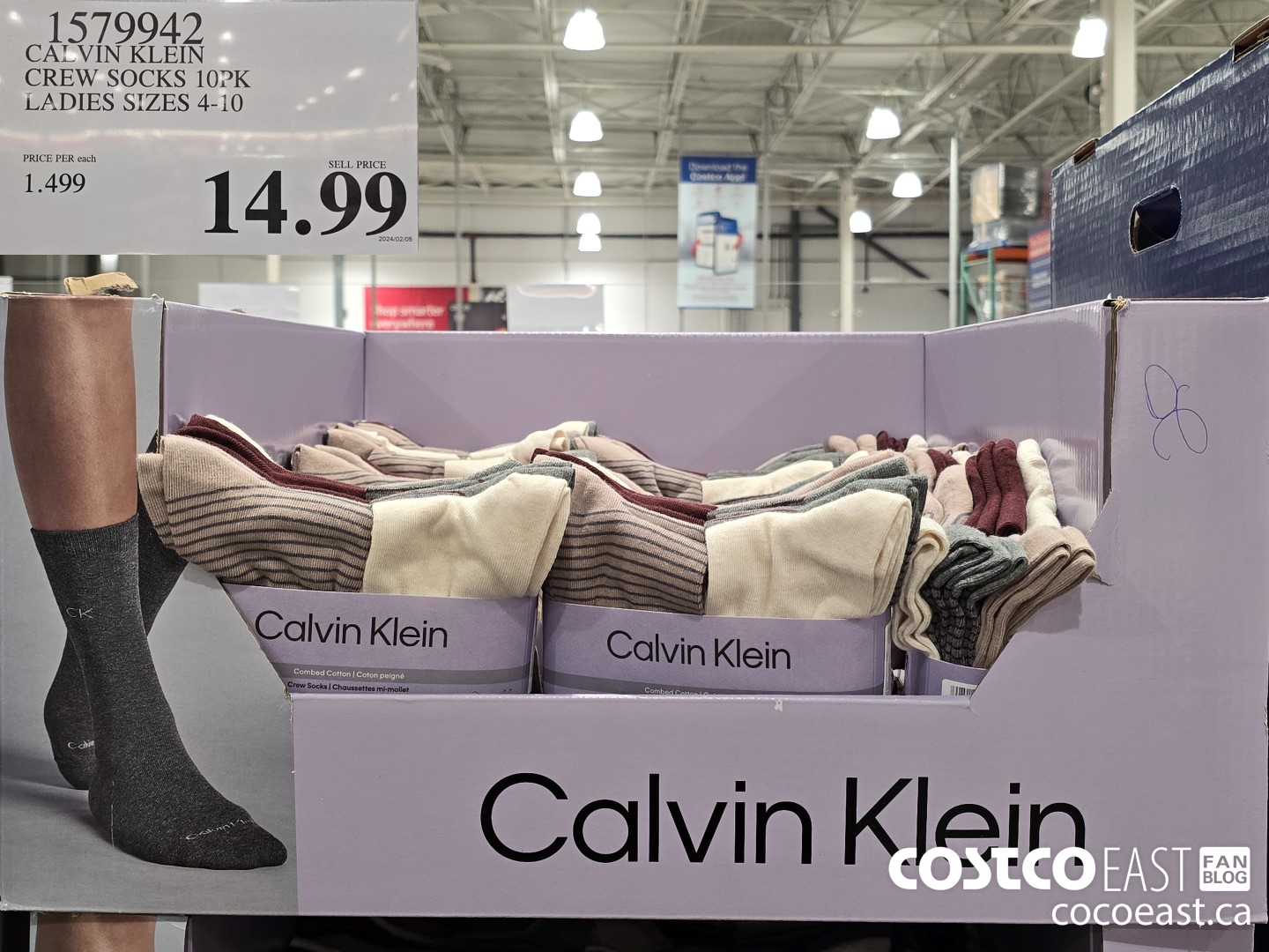 1579942 CALVIN KLEIN CREW SOCK 10PK LADIES SIZES 4-10 $14.99