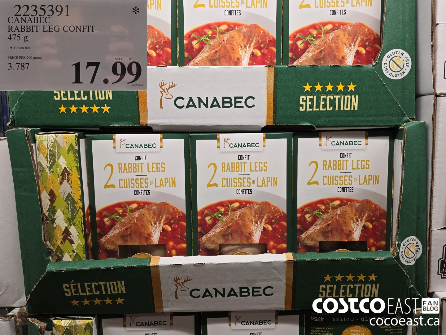 2235391 CANABEC RABBIT LEG CONFIT 475 g $17.99