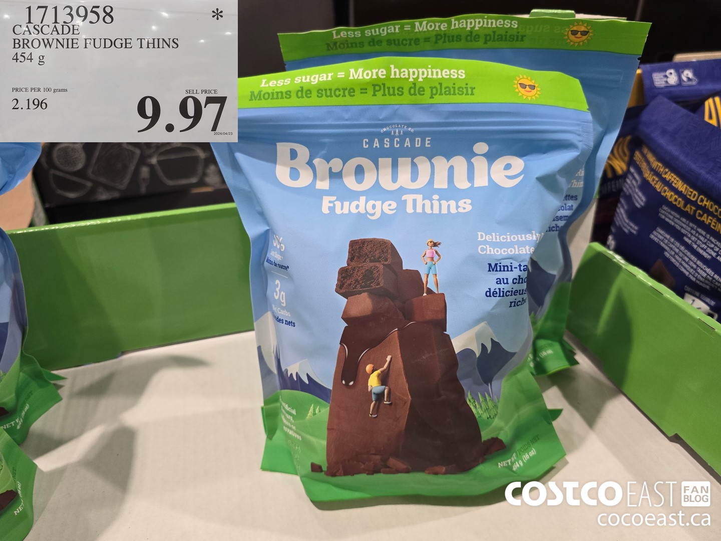 1713958 CASCADE BROWNIE FUDGE THINS 454 g $9.97