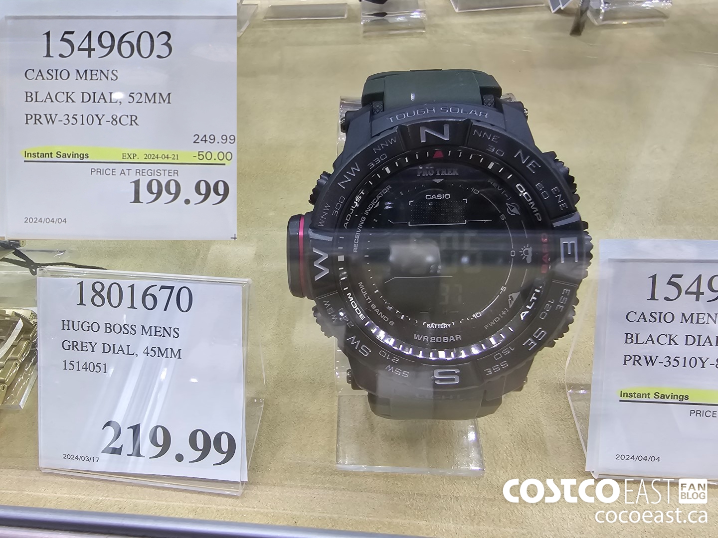 1549603 CASIO MENS BLACK DIAL, 52MM PRW-3510Y-8CR ($50.00 INSTANT SAVINGS EXPIRES ON 2024-04-21) $199.99