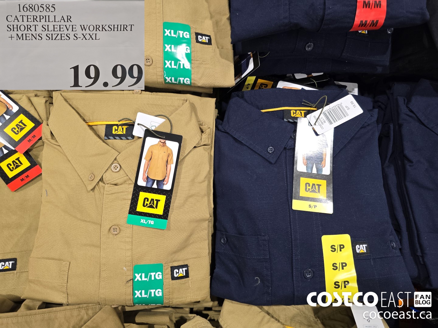 1680585 CATERPILLAR SHORT SLEEVE WORKSHIRT +MENS SIZES S-XXL $19.99