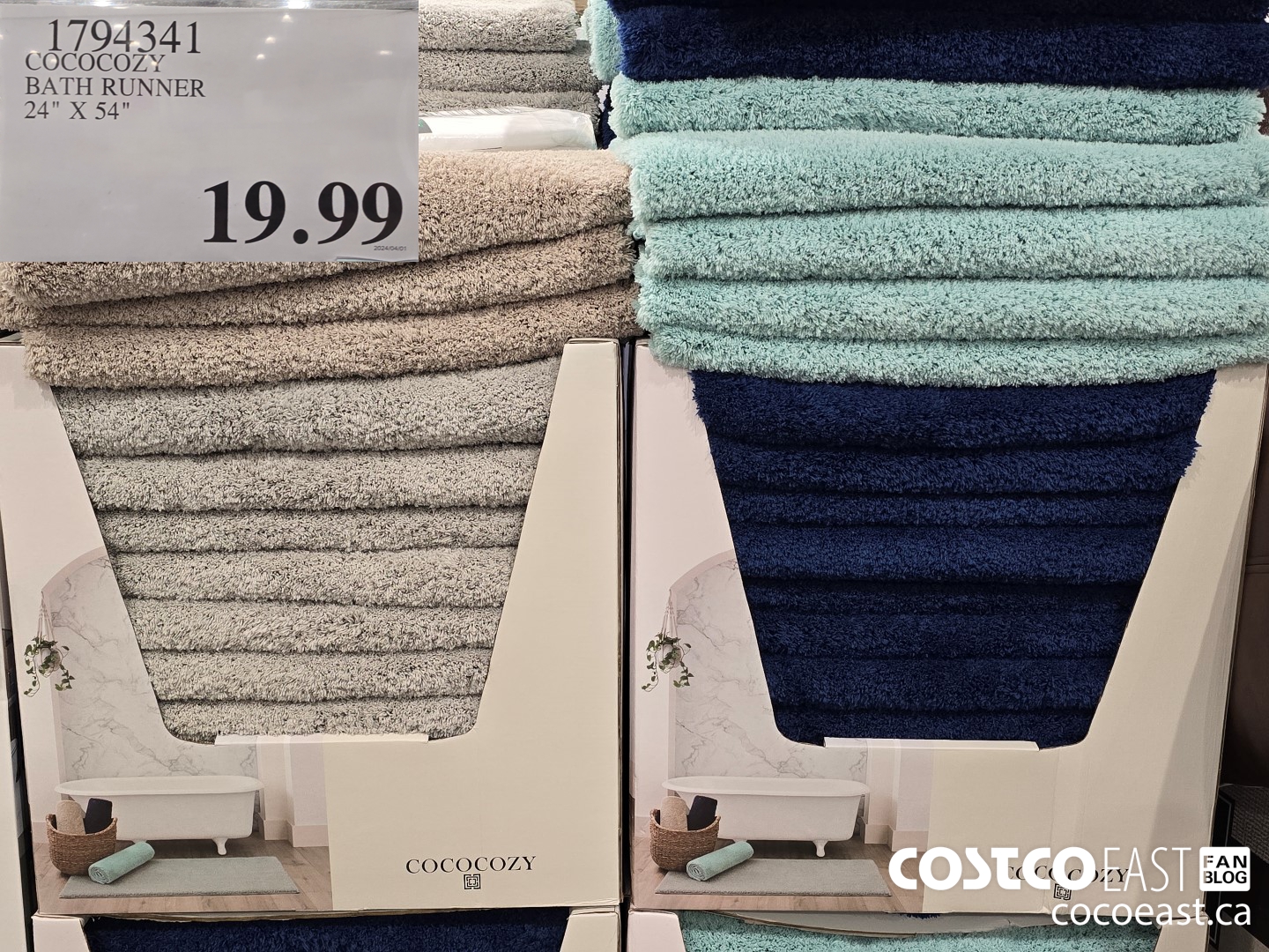 1794341 COCOCOZY BATH RUNNER 24