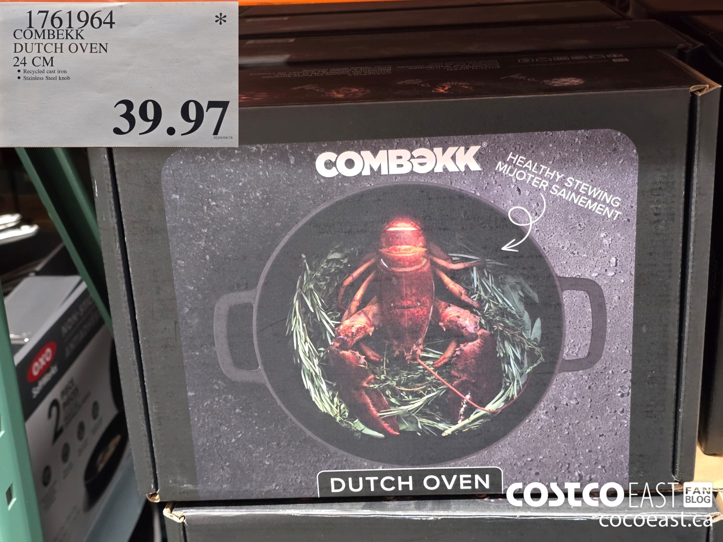 1761964 COMBEKK DUTCH OVEN 24 CM $39.97