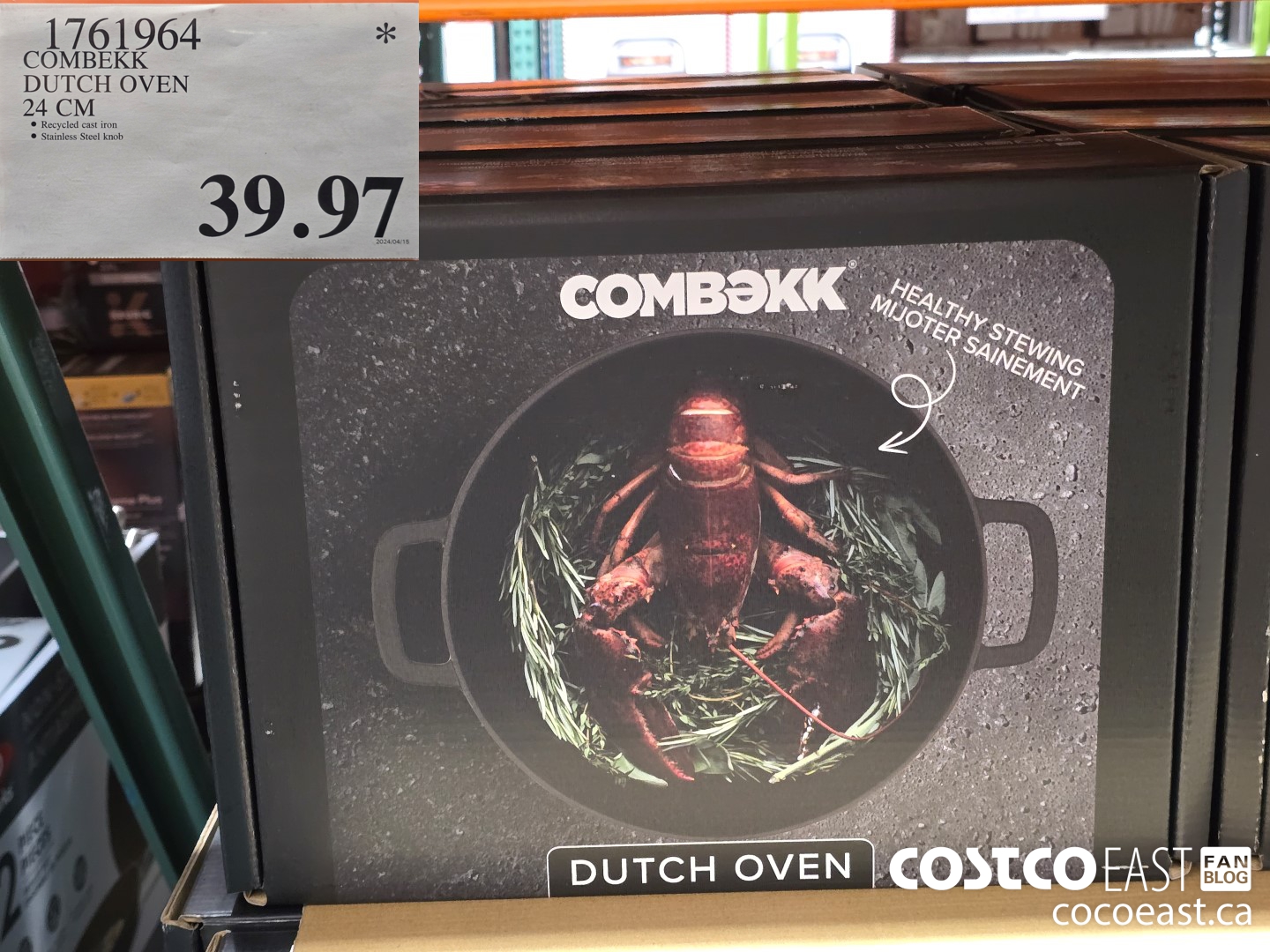 1761964 COMBEKK DUTCH OVEN 24 CM $39.97