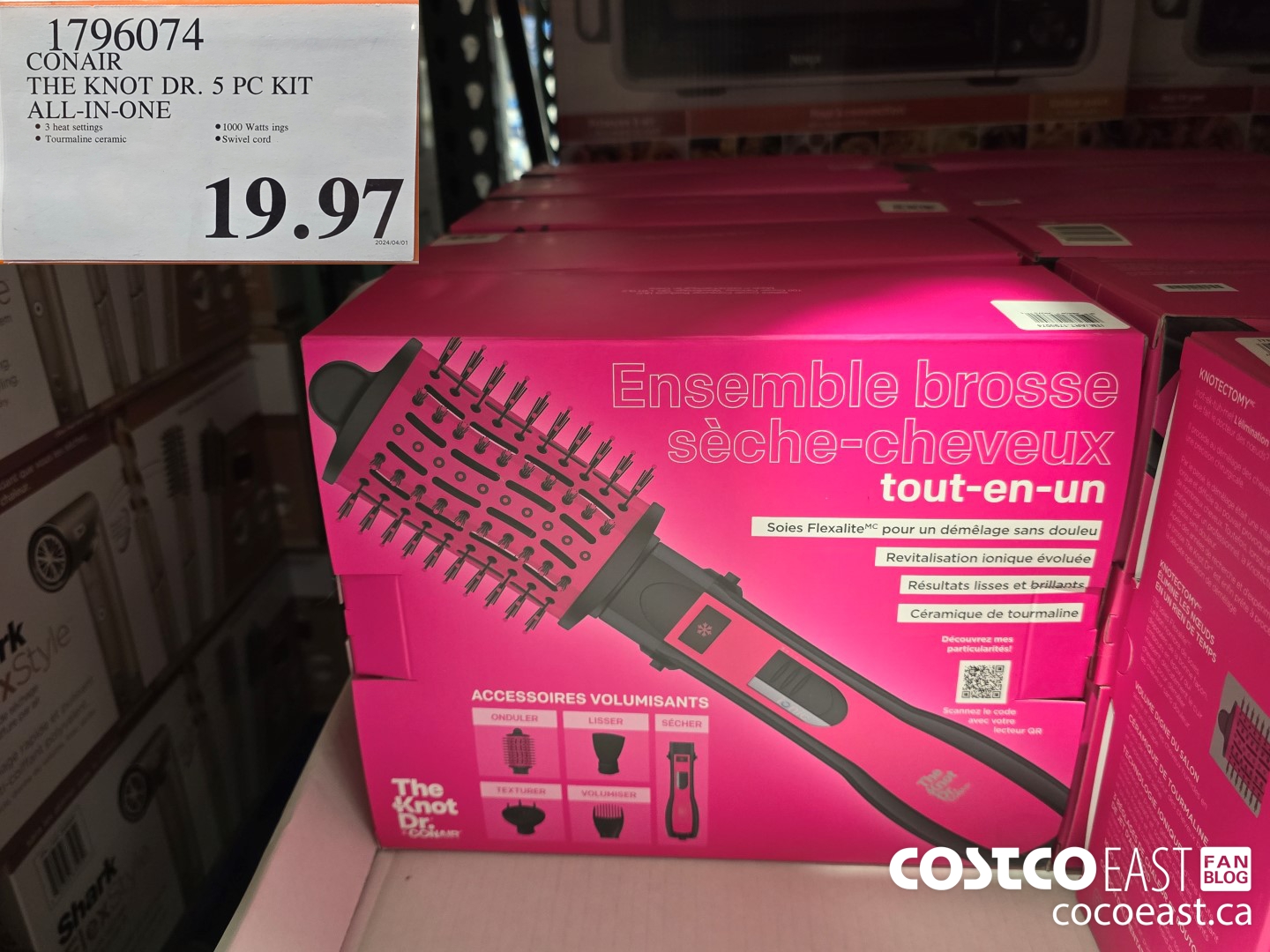 1796074 CONAIR THE KNOT DR. 5 PC KIT ALL-IN-ONE $19.97
