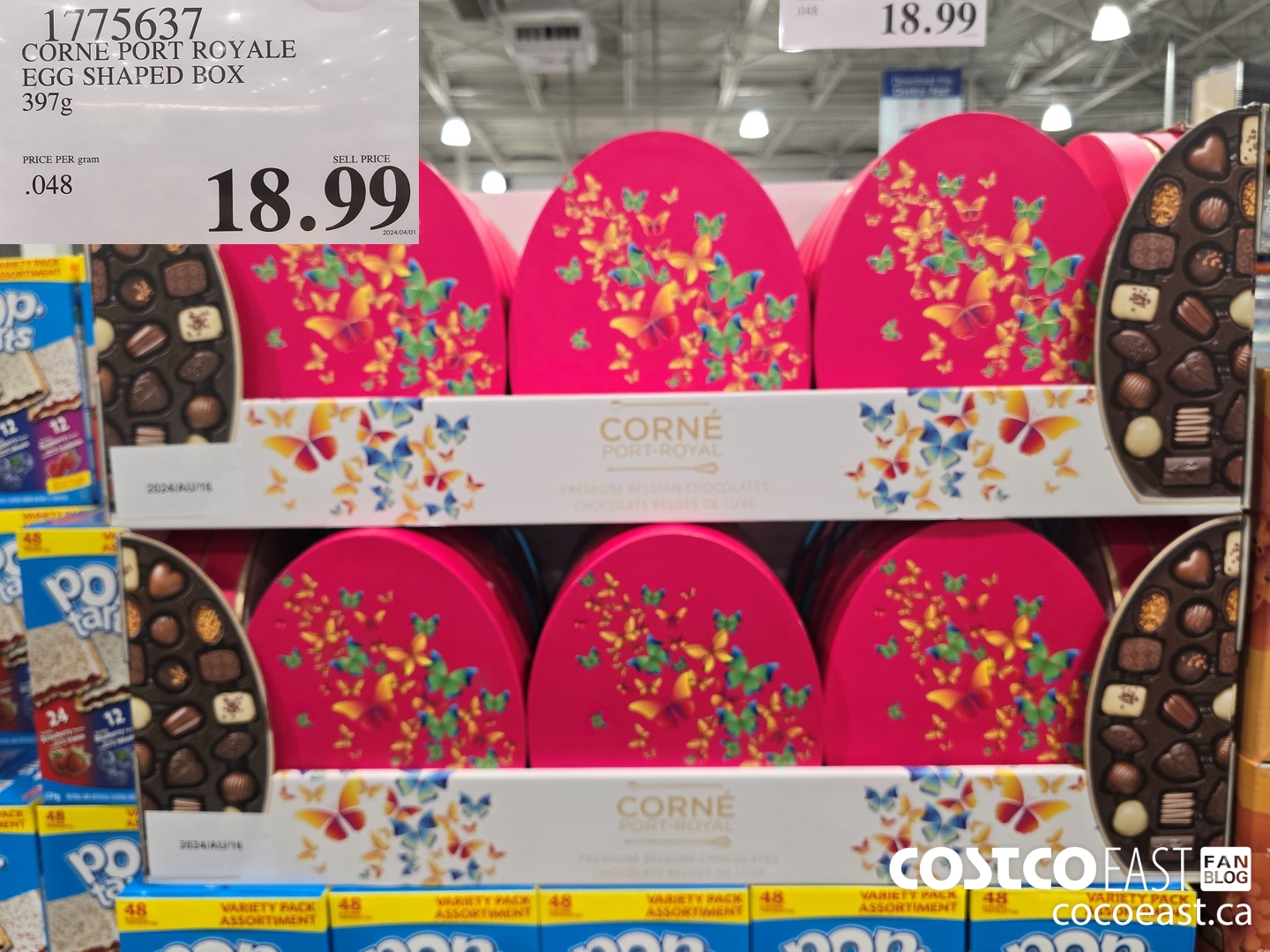 1775637 CORNE PORT ROYALE EGG SHAPED BOX 397g $18.99