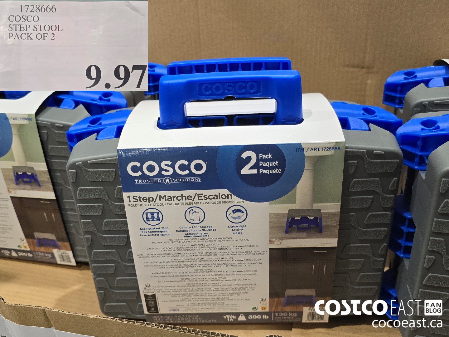 1728666 COSCO STEP STOOL PACK OF 2 $9.97