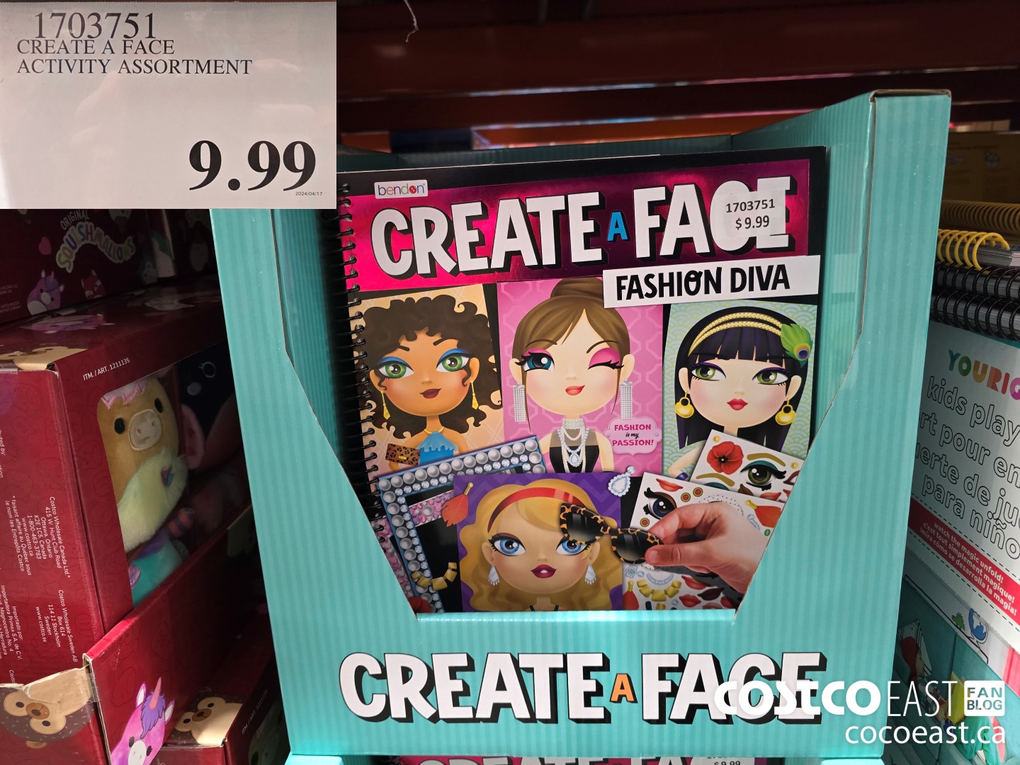 1703751 CREATE A FACE ACTIVITY ASSORTMENT $9.99